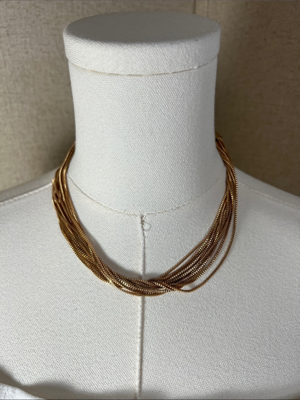 Multi-Strand Gold Tone Women's Necklace